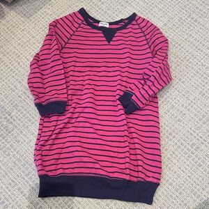 Splendid Pink and Navy Striped Tunic/Dress